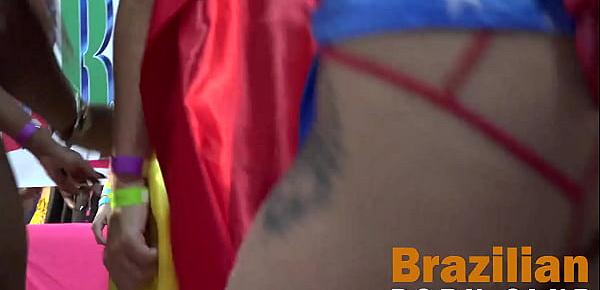  Real brazilian carnival party with more than 50 hot girls